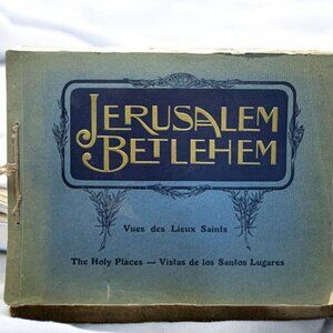 Vintage Jerusalem Bethlehem Vues Des Lieux Saints Eug. Gilbertas Illustrated